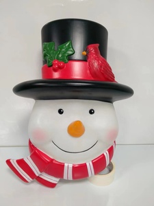 Décorations de Noël en plastique soufflé pour la maison, cadeaux de Noël, de Navidad, de Nouvel An, de fêtes, bonhomme de neige en plastique pour le jardin - Product Image 4