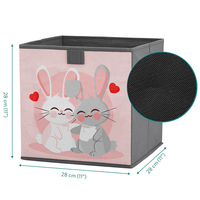 Vente en gros de cubes de rangement de haute qualité Boîte pliable personnalisée Organisateur de rangement non tissé Cube de rangement pliable imprimé