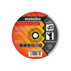 Metabo Flexiamant Z-upper <b>Grinding</b> <b>Wheel</b> 230 X 70 X 22.23 Mm For Metal High Hardness - Product Image 1