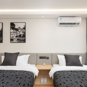 Muebles de dormitorio de madera duraderos, marcos de cama de hotel de tamaño queen y King individual de bajo precio con cabecero y mesitas de noche - Product Image 3