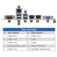 Carte mère de serveur MBD-X12DPI-N6 à double socket LGA-4189 pour processeur Intel Xeon Scalable de 3e génération C621A 18DIMM DDR4 2GbE LAN IPMI E-ATX M.2