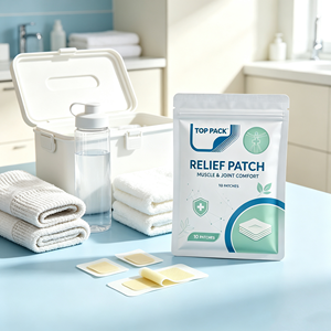 Pochette personnalisée OEM, étanche à l'humidité, refermable, de qualité médicale, pour patchs aux herbes, patchs d'aromathérapie, patchs de bien-être, emballage de patchs - Product Image 1