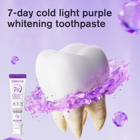 Fabricant OEM/ODM Personnalisé de Dentifrice Blanchissant à la Lumière Froide 7 Jours, Couleur Violet, Parfum Longue Durée, Réparation Chimique pour Usage Domestique
