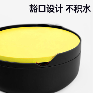 Plateau à appâts flottant avec crochet magnétique, boîte à appâts double couche, diamètre 18 cm, noir, pour la pêche - Product Image 3