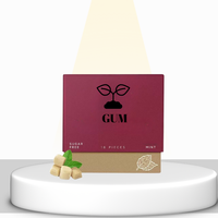 Base de gommes à mâcher OEM à base de plantes sans sucre pour une haleine fraîche avec vitamine B12 pour adultes - Aliment de santé naturel sans gluten