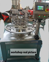 Machine de scellage thermique automatique pneumatique rotative pour films en rouleaux, certifiée CE, pour les industries des boissons et des produits chimiques