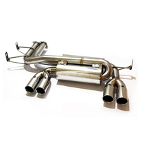 DUAL CATBACK AXLE BACK EDELSTAHL 2,5 ZOLL AUSPUFFSCHALLDÄMPFER MIT 2,75 ZOLL ENDROHR für 01-06 BMW E46 M3