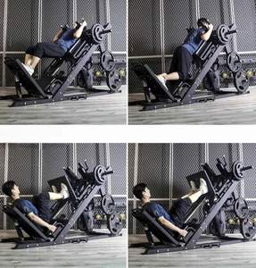 Máquina de gimnasio comercial multifuncional al por mayor, equipo de acero para sentadillas, piernas y espalda, para entrenamiento, negro, ecológico - Product Image 6