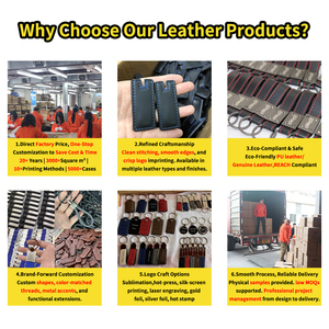 Llaveros de Cuero Premium al por Mayor de Fábrica, Llaveros con Logotipo Personalizado para Concesionarios de Autos, Diseño Creativo de Llavero de <span class=keywords><strong>Marca</strong></span> de Auto, Llavero de Cuero Genuino - Product Image 6