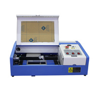 Machine de gravure laser CO2 compacte 40W 50W 3020 pour acrylique, plastique, verre, bois - Facile à utiliser