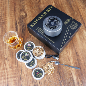 Accessoires <span class=keywords><strong>de</strong></span> bar en gros d'usine ensemble <span class=keywords><strong>de</strong></span> fumoir à whisky électrique rechargeable 6 copeaux <span class=keywords><strong>de</strong></span> bois cocktail fumé bar outils <span class=keywords><strong>de</strong></span> barman - Product Image 4