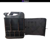 Nouveau shaker à cocktails en métal et bois durable, mini bar portable, accessoire de bar de camping, style américain, logo personnalisé en couleur