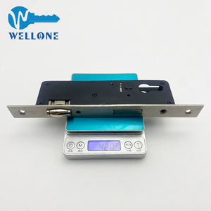 <span class=keywords><strong>Serrure</strong></span> à mortaise à point unique Wellone en acier inoxydable 304 3585 avec placage nickel, <span class=keywords><strong>3</strong></span> clés, entraxe 35x85 pour la sécurité des portes - Product Image 3