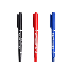 ドローイング用カスタムブラックマーカー10パックデュアルファインチップ永久CDマーカーペンセットアートドローイングスケッチDooding - Product Image 4