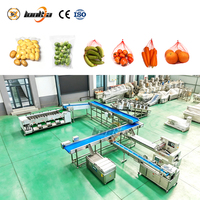 Industriële aardappelverwerkingslijn, groente- en fruitwas-, sorteer- en verpakkingslijnen, borstelrolschilmachine