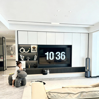 Consola de TV de Pared Completa a Medida, Material Ecológico Minimalista