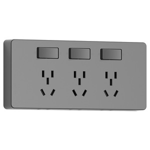 International Electric 86 Type Extension Socket 3 Way 15 Hole Wireless Converter Multi Hole Rail Power Strip - Product Image 1