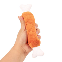 Dubbele Bot Kippenpoot Fruit Wortel Groente Hond Superzacht Pluche 11CM-30CM Geluidsgemaakmakend Bijtbestendig Speelgoed Benodigdheden