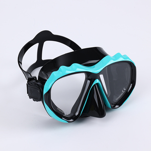 Silicone chống rò rỉ Scuba mặt nạ mềm mũi túi thiết kế làm giảm mệt mỏi trên khuôn mặt lặn Ống thở freediving mặt nạ - Product Image 1