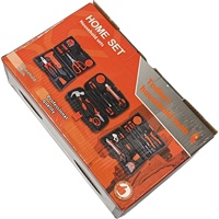 Kit d'outils manuels de base pour la maison et le bureau, 13 pièces, petit et compact, pour les réparations domestiques, dans une boîte à outils portable