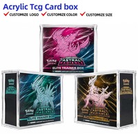 Boîte de rangement rigide en acrylique anti-UV, anti-jaunissement, moderne et portable pour boîte de cartes TCG scellée