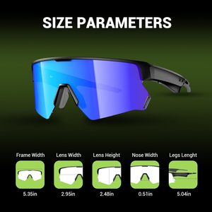 Riding <b>Glasses</b> Bicycle Pickleball Custom Sport Sunglasses Interchangeable Lens Polarized Cycling <b>Glasses</b> Men - Product Image 4