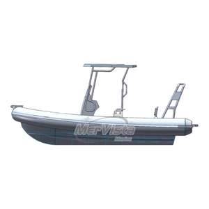 Bateau de pêche Mer Vista Rib 580 <span class=keywords><strong>semi</strong></span>-<span class=keywords><strong>rigide</strong></span> à coque en aluminium Hypalon de 19 pieds avec moteur de 90 CV - Product Image 1