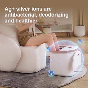 Appareil de pédicure électrique pour usage domestique, bain de pieds massant avec bulles, baignoire pliable pour les pieds, chauffage - Product Image 4