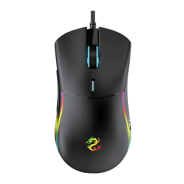 725 Integrated Circuit RGB Gaming Mouse with Right Hand Orientation Featuring Stylish RGB Lighting Effect & 8 Colors