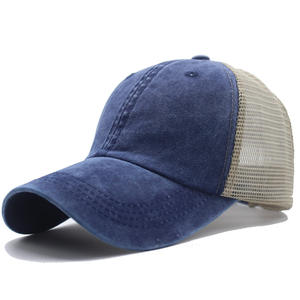 <span class=keywords><strong>2022</strong></span> nueva moda gran oferta al por mayor al aire libre transpirable Gorras verano deportes sombreros con logotipo personalizado algodón lavado redes gorra - Product Image 2