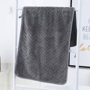 Coral Fleece Knitted Edge Series Soft Absorbent Hypoallergenic Solid Color & <b>Bath</b> <b>Towel</b> <b>Set</b> for Home Family Use - Product Image 2