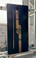 Prettyhouse - Puertas de Seguridad Metálicas Manuales Antirrobo Modernas y Duraderas para Uso Exterior en Hogares, Previenen Robos