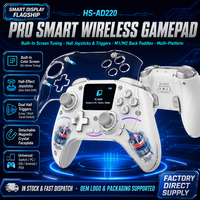 Pengontrol Game Nirkabel Layar Pintar Joystick Hall Cangkang Magnetik untuk PC Android IOS