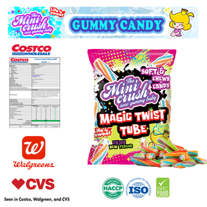 Dulces Halal de Alta Calidad al por Mayor, Caramelos de Goma Suaves y Masticables con Forma de Arcoíris Colorido, Bolsa de Dulces con Etiqueta Privada - Product Image 5