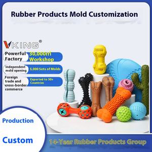 Jouets à mâcher en caoutchouc pour chiens, écologiques, personnalisés, vente chaude en animalerie, nettoyage des dents, jouets interactifs de mouvement - Product Image 5