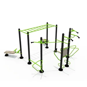 YY-JS01 China Factory Workout Equipment Outdoor Fitness gym anziani bambini verdi attrezzature per il fitness all'aperto