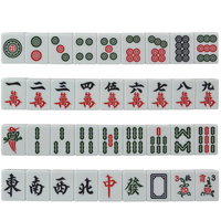 Vente Chaude : Jeu de Mahjong JIAYI de Haute Qualité avec Boîte en Aluminium, Jetons Intégrés, Dés à Thème Vent, Jeu de Société Chinois Amusant pour la Famille