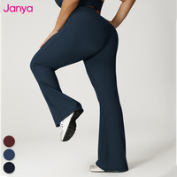 Leggings évasés taille haute pour femmes grande taille de haute qualité Janya, séchage rapide, respirant, pour le sport, le yoga, l'entraînement