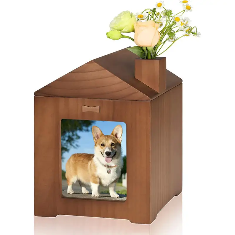Оптовая продажа, мемориальная урна, деревянная коробка для собак, кошек, собак, урны для кремации, урны для кошек, домашних животных, гробы и урны