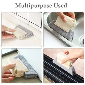 Cepillo Limpiador de Ventanas 2 en 1 al por Mayor con Paño, para Limpieza Profunda de Rieles, Ranuras, Puertas Correderas y Espacios Difíciles de Alcanzar - Product Image 3