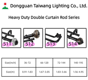 Регулируемый карниз Двойной телескопический выдвижной металлический карниз набор для домашнего декора окна гостиной с отделениями - Product Image 6