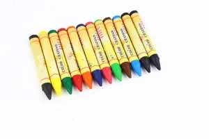 Art Set Jumbo Bath Crayon Set OEM ODM 12 cores Custom Crayons de cera não tóxicos Set For Kids