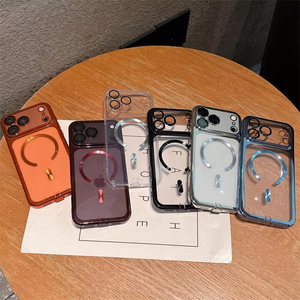 Coque de téléphone magnétique transparente avec chargement sans fil pour iPhone 18 17 16 15 Pro Max, antichoc souple et fine, anti-poussière - Product Image 2