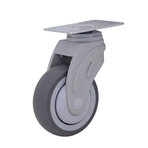 Allgemeine anti statische PP-Halterung TPR <span class=keywords><strong>Nylon</strong></span> <span class=keywords><strong>5</strong></span> Zoll Antiseptic <span class=keywords><strong>Caster</strong></span> Krankenhaus bett Rad montage Verriegelung rollen mit Fuß bremse - Product Image 2