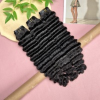 Extensions de cheveux humains vietnamiens 100% naturels de qualité 12A, cuticules alignées, ondulations profondes, clips sans couture