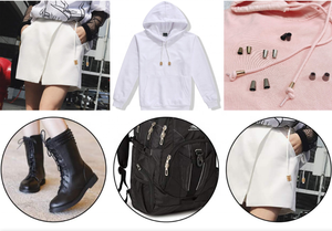 Wyse 3d biểu tượng tùy chỉnh dây kết thúc kim loại có thể điều chỉnh dây chuỗi dây khóa stopper miễn phí mạ hợp kim thời trang stoppers quần áo - Product Image 6