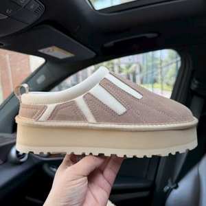 Mules et sabots d'hiver décontractés pour femmes, style Uggs, en fourrure de luxe, à <span class=keywords><strong>plateforme</strong></span> épaisse et moelleuses - Product Image 4