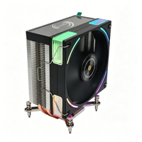 4HW-12B-9YNDG1 120mm CPU Cooler 4 Heatpipe ARGB PWM Fan Quiet Heatsink Sync RGB for Intel LGA1700/1851 AMD AM4 AM5