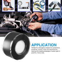 TOBS étanche Super fort tuyau plomberie réparation fils Wrap ruban auto-fusion Silicone joint radiateur tuyau fuite ruban