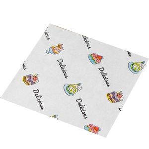 Greaseproof <b>Paper</b> 18cm Oil Proof Food Packaging For Cake Dessert Hamburger Wrapping Custom Logo Available - Product Image 5